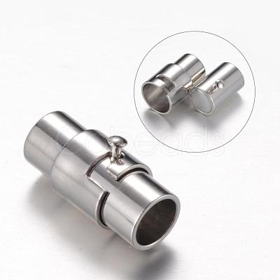 Brass Locking Tube Magnetic Clasps MC077-1