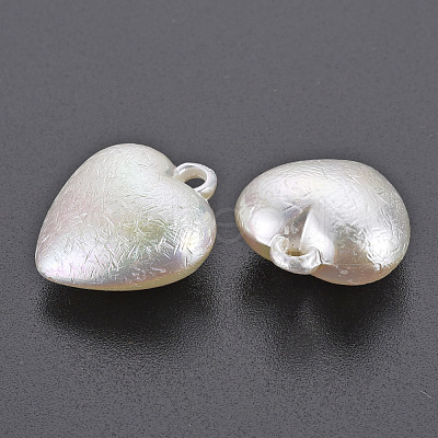 Electroplated ABS Plastic Imitation Pearl Pendants X-KY-T023-008A-01-1