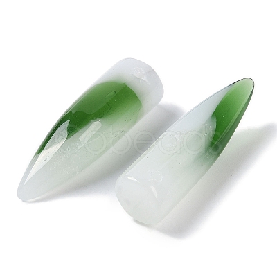 Transparent Spray Painted Glass Pendants GLAA-S202-03D-1