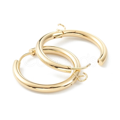 201 Stainless Steel Huggie Hoop Earring Findings STAS-P283-01M-G-1