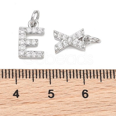 SHEGRACE Brass Micro Pave Clear Cubic Zirconia Pendants XGRQ29811-394P-1