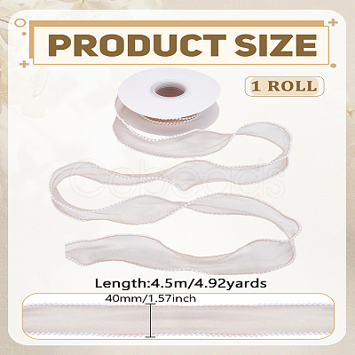 1Roll Polyester Lace Trim OCOR-LP0002-16C-1
