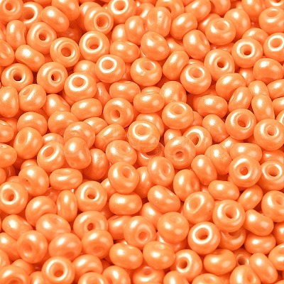 Baking Paint Luster Glass Seed Beads X1-SEED-B001-04A-10-1