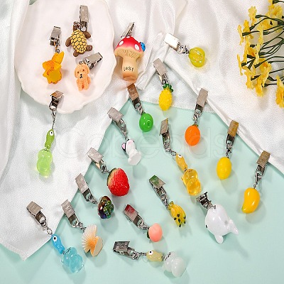 4Pcs Mushroom Resin Tablecloth Weights HJEW-SW00128-05-1