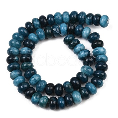 Dyed Natural White Jade Beads Strands G-G107-A42-01-1