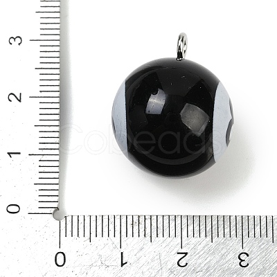 8 Ball Sport Theme Resin Pendants LS-RESI-I063-01B-1