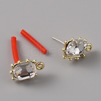 Alloy Rhinestone Stud Earrings LS-FIND-WH0120-25C-01-1
