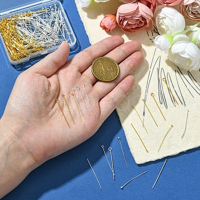 240Pcs 6 Styles Brass Ball Head Pins FIND-YW0005-16-1