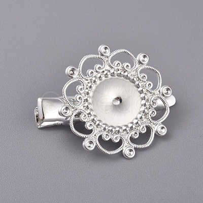 Hair Accessories Iron Alligator Hair Clip Findings IFIN-L035-01S-1