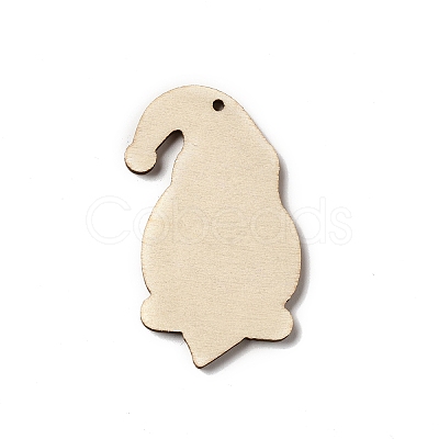 Christmas Single Face Printed Wood Big Pendants WOOD-H102-01A-1