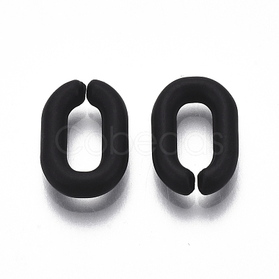 Spray Painted CCB Plastic Linking Rings CCB-R104-12A-01-1
