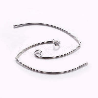 Brass Earring Hooks KK-K197-60P-1