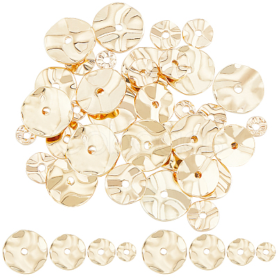 56Pcs 4 Style Brass Beads KK-CN0002-76-1