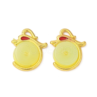 Alloy Enamel Pendants FIND-R147-01G-1