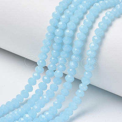 Glass Beads Strands X-EGLA-A034-J8mm-D04-1