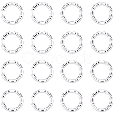 20Pcs 925 Sterling Silver Round Rings STER-BBC0009-64A-S-1
