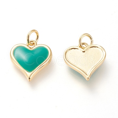 Real 18K Gold Plated Brass Charms KK-L006-019B-1
