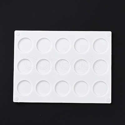 DIY Flat Round Wax Seal Stamp Silicone Mats AJEW-A038-01-1