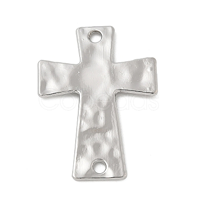 Alloy Textured Religion Cross Links Connector Charms FIND-Z127-01P-03-1