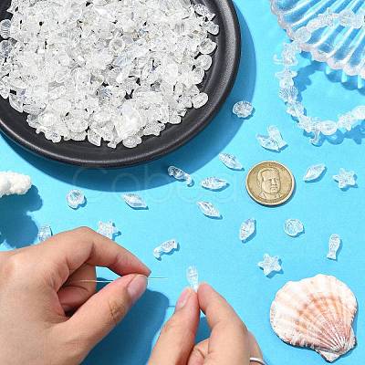 Electroplate Ocean Series Acrylic Beads OACR-CJC0020-02-1