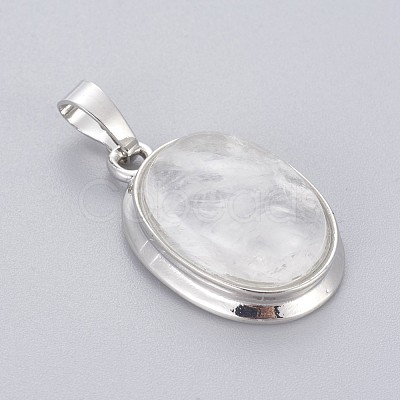 Natural Quartz Crystal Pendants G-L512-D22-1