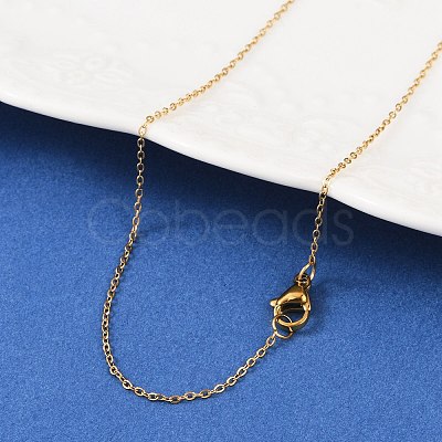 304 Stainless Steel Cable Chain Necklaces X-NJEW-M151-24G-1