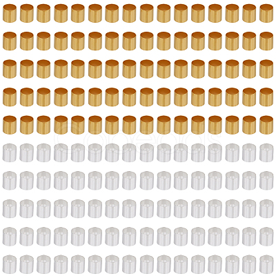 1000Pcs 2 Colors Brass Crimp Beads KK-PA0001-10-1