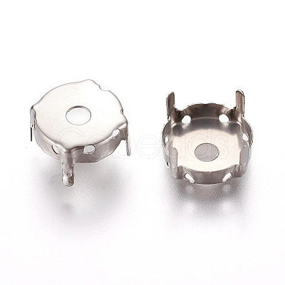 Non-Tarnish Stainless Steel Sew on Prong Settings LS-X-STAS-L229-05A-1