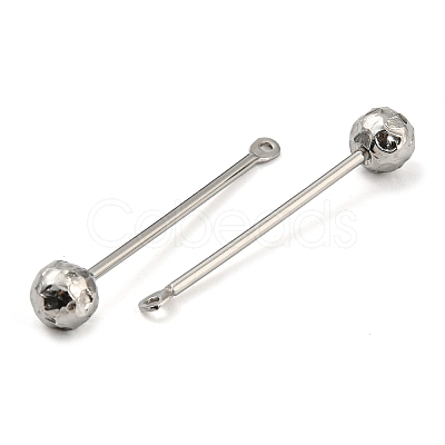 Tarnish Resistant 304 Stainless Steel Threaded Ball Eyepin X-STAS-M330-01A-P-1