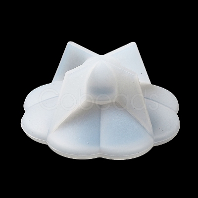 Flower DIY Silicone Candle Cup Molds DIY-P078-06-1