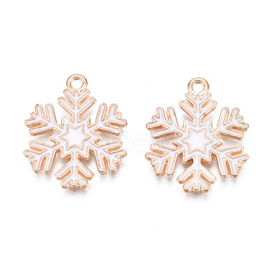 Christmas Style Alloy Enamel Pendants ENAM-Q442-68B-1
