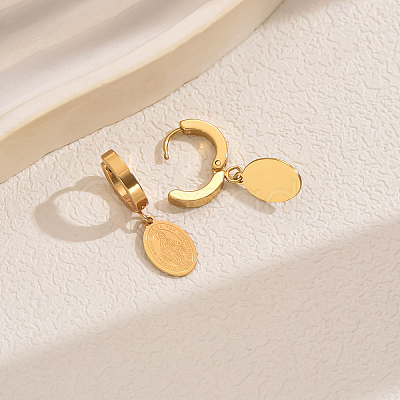 Elegant and Versatile 201 Stainless Steel Hoop Earrings FA2332-2-1