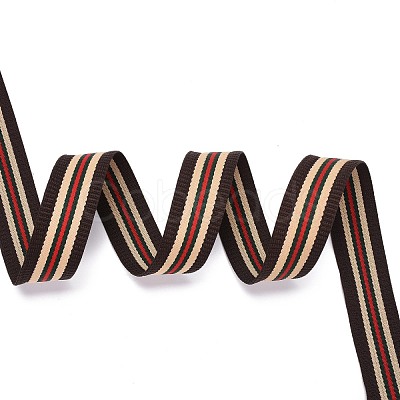 Polyester Grosgrain Ribbon OCOR-WH0063-36-1