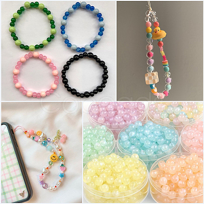 DIY Glass Beaded Bracelets & Earrings Jewelry Making Kit DIY-SP0001-20C-1