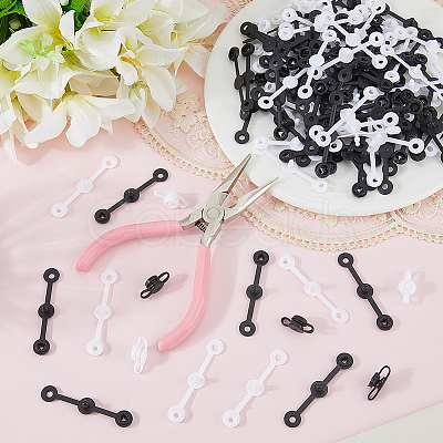 300Pcs 2 Colors Plastic Anti-theft Buckles FIND-CY0001-55C-1