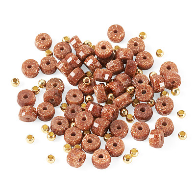 50Pcs Synthetic Goldstone Beads G-TAD0001-14-1