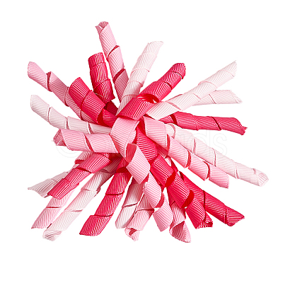 Polyester Self-Adhesive Curly Bows Gift Wrap Accessory DIY-WH20013-58D-1