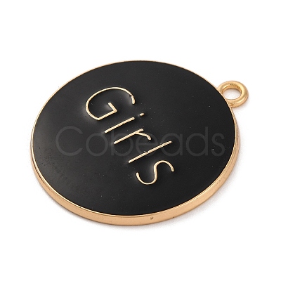 Alloy Enamel Pendants ENAM-M009-02C-02G-1