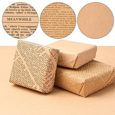 20Pcs 3 Styles Kraft Paper Gift Wrapping Paper DIY-SP0005-20-1
