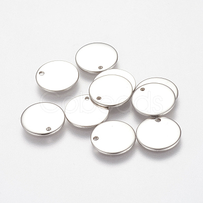 Tarnish Resistant 304 Stainless Steel Stamping Blank Tag Charms STAS-K149-03D-1