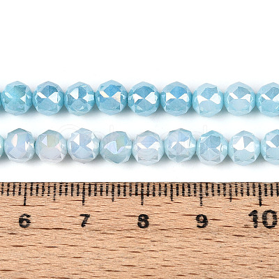 Anti-Tarnish Electroplate Glass Beads Strands GLAA-N010-6mm-05-1