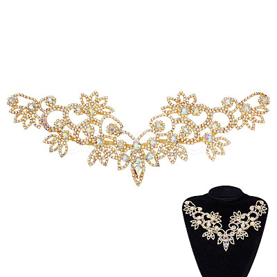 Crystal Rhinestone Cloth Patches DIY-WH0683-62G-1