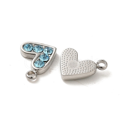 304 Stainless Steel Pendants STAS-L025-005P-02-1