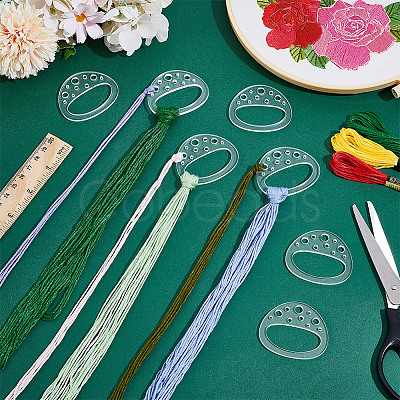 30Pcs Acrylic Thread Winding Boards AJEW-GA0008-06C-1