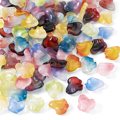 90Pcs 9 Colors Handmade Lampwork Beads LAMP-TA0002-40-1