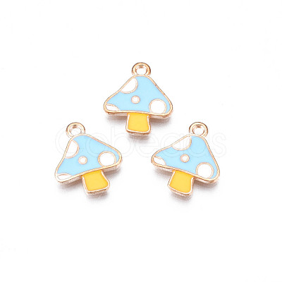 Autumn Theme Alloy Enamel Charms X-ENAM-S115-143D-1