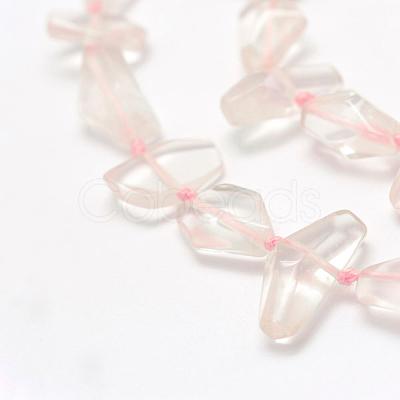 Natural Rose Quartz Beads Strands G-L464-32-1