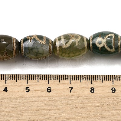 Tibetan Style dZi Beads Strands G-S389-A07-1