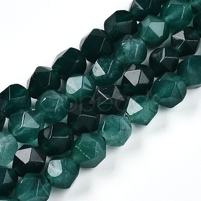 Dyed Natural White Jade Beads Strands G-T139-8mm-46E-1