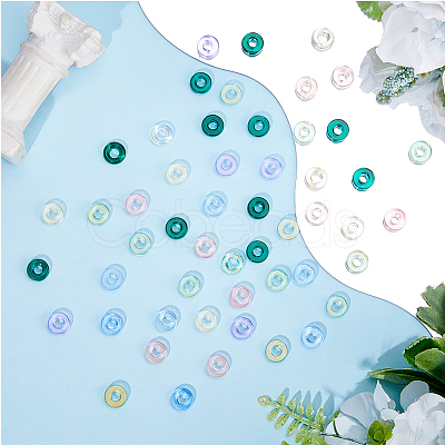 200Pcs Transparent Handmade Lampwork Beads LAMP-HS0001-10-1